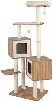 Costway Katzenbaum 163cm mit Sisal & Katzenh&ouml;hlen (PV10071BN)