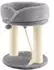 Costway Kratzbaum 4-in-1 50,5cm mit Sisalseil und Fellknäuel, grau