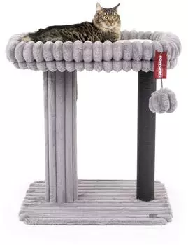 CanadianCat Kratzbaum Charlotte, grau, 68x48x80cm