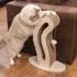 Catit PIXI Kratzskulptur Katzenschwanz, Eichenholz-Optik (42515)