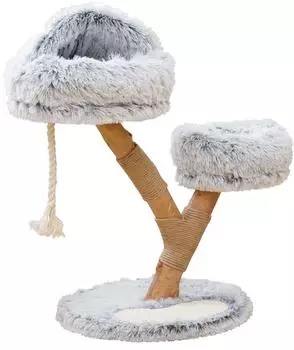 Dehner Kratzbaum Berlioz, hellgrau, 49x83x49cm (5187695)
