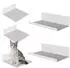 QLS Katzen-Kletterwand Set 5-teilig mit Filz, 2 Liegen, 3 Stufen, hellgrau (11459)