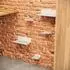 QLS Katzen-Kletterwand Set 5-teilig mit Filz, 2 Liegen, 3 Stufen, hellgrau (11459)