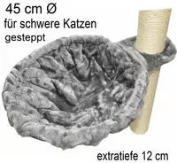 nanook Kratzbaum Liegemulde f&uuml;r schwere Katzen - Gr&ouml;&szlig;e XXL - 45 cm &Oslash;, Tiefe...