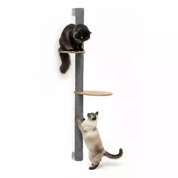 Eyepower Wandkratzbaum 132cm mit 2 Plateaus, Sisal (17605)