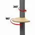 Eyepower Wandkratzbaum 132cm mit 2 Plateaus, Sisal (17605)