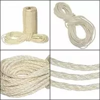 nanook Kratzbaum Sisalseil Kratzseil - 100m x 6 mm - Natur Sisal Seil -
