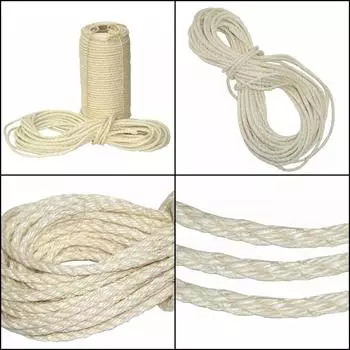 Nanook Sisalseil Kratzseil 100m x 6 mm Natur Sisal Seil Ersatz/Zubeh&ouml;r