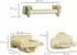 Pawhut Katzenkletterwand 5-teilig, 2 Kratzstämme, 2 Plattformen, Hängematte, beige