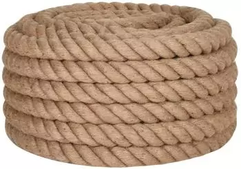 vidaXL Juteseil 25m, 36mm St&auml;rke, braun (153774)