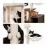 Relaxdays Kratzbaum mit Katzenklo-Schrank und Futternapf, braun (10053721_1502)
