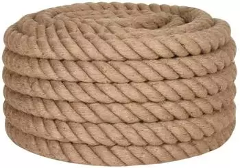 vidaXL Juteseil 10m, 50mm St&auml;rke, braun (153779)
