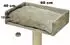 Nanook Liegemulde rechteckig mit Kissen grau 60 cm