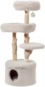 Wiltec Forest Tree Kratzbaum 137cm, Holzoptik (66006)