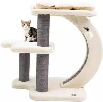 CanadianCat Kratzbaum Jordan Beige 68 x 48 x 81 cm