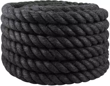 vidaXL Juteseil 60mm, 5m, schwarz (100% Tossa Jute)