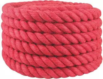 vidaXL Juteseil 60mm, rot, 100% Tossa-Jute