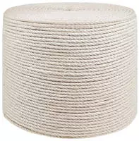 vidaXL Juteschnur 10 stk. 20 mm 100 m Wei&szlig; 100% Tossa Jute
