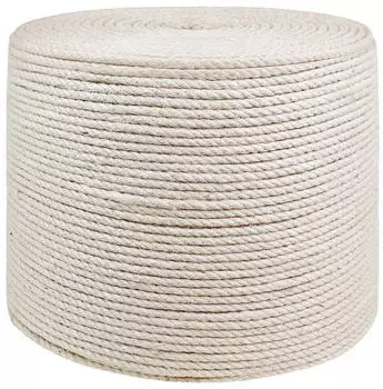 vidaXL Juteschnur 2mm wei&szlig;, 100% Tossa Jute, 10 Stk.