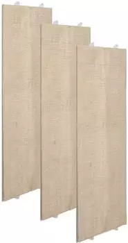 BigDean Eck-Wandkratzbrett Sisal 80cm, 3er-Set (789409)