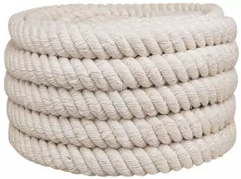 vidaXL Juteseil 40mm wei&szlig;, 100% Tossa-Jute