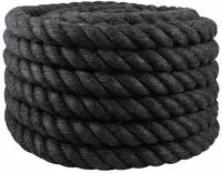 vidaXL Juteseil 400 mm 25 m Schwarz 100% Tossa Jute