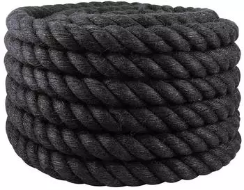 vidaXL Juteseil 40mm 25m schwarz, 100% Tossa Jute