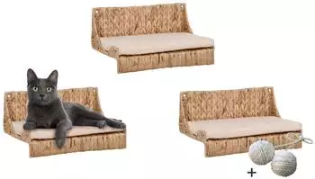 Rohrschneider Katzenkletterwand Fenja Wasserhyazinthe, Wandmontage, 1,2m