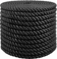 vidaXL Juteseil 240 mm 25 m Schwarz 100% Tossa Jute