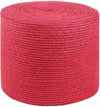 vidaXL Juteseil 8mm, rot (100% Tossa Jute)