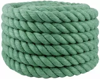 vidaXL Juteseil 60mm, gr&uuml;n, 100% Tossa-Jute