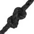 vidaXL Juteseil 80mm 500m schwarz 100% Tossa-Jute