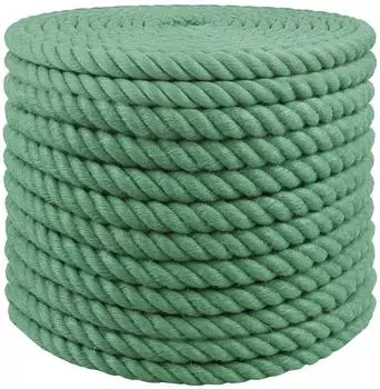 vidaXL Juteseil 16mm gr&uuml;n, 100% Tossa-Jute