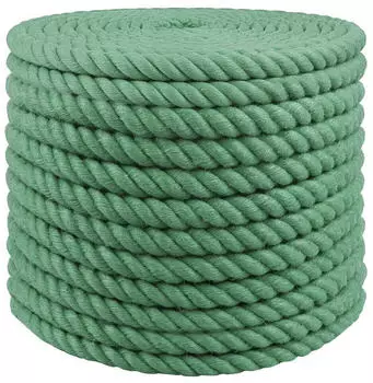 vidaXL Juteseil 24mm gr&uuml;n, 100% Tossa-Jute