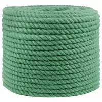 vidaXL Juteseil 10 mm Gr&uuml;n 100% Tossa Jute