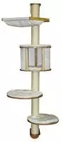Kerbl Pet Wandkratzbaum Dolomit, Katzenbaum, wei&szlig;, 168cm, Holz, Pl&uuml;sch, Sisal,