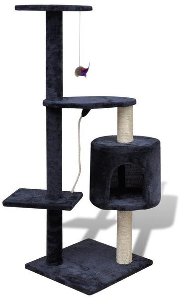 vidaXL Kletterbaum Katzenkratzbaum Katzenbaum 114cm Dunkelblau