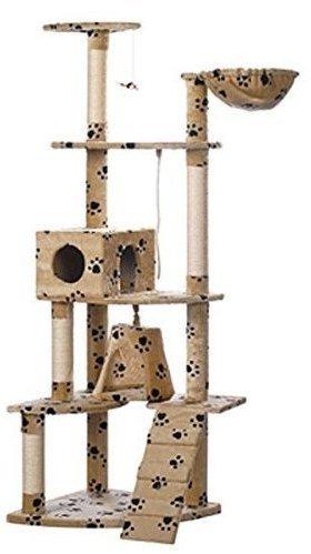 vidaXL Katzenbaum Kratzbaum Katzenkratzbaum Beige Sisal