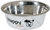 Zolux Happy Futternapf aus Edelstahl für Hunde Weiß 25 cm 2,65 l