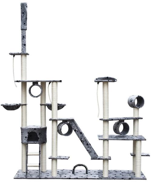 vidaXL Kratzbaum Katzenkratzbaum Katzenbaum 230-260 cm Grau