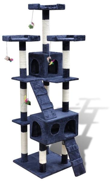 vidaXL Kratzbaum 50 x 50 x 170 cm dunkelblau