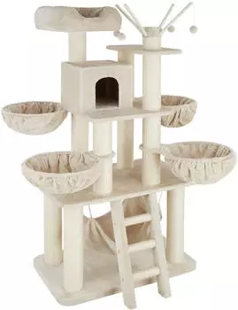 TecTake Gismo Kratzbaum 195cm beige/wei&szlig;