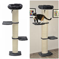 nanook Kratzbaum Wandkratzbaum f&uuml;r Katzen, platzsparende Sisal-Kratzbaum mit