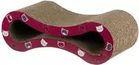 TRIXIE 48002, TRIXIE Kratzwelle Mimi, Pappe, Katzenminze, 48 x 16 x 22 cm, weinrot