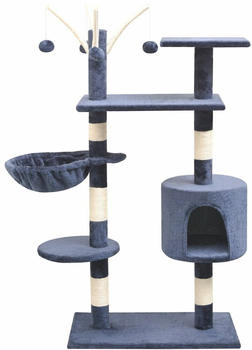 vidaXL Katzen-Kratzbaum 125cm Dunkelblau
