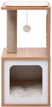 vidaXL Katzen-Kratzbaum mit Sisal-Kratzmatte 60cm weiß
