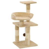 vidaXL Katzen-Kratzbaum mit Sisal-Kratzs&auml;ulen 65 cm Beige