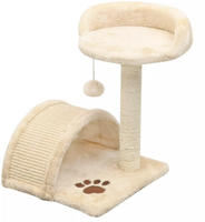 vidaXL Katzen-Kratzbaum Sisal 40 cm Beige und Braun