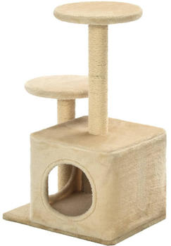vidaXL Katzen-Kratzbaum Sisal 60cm Beige