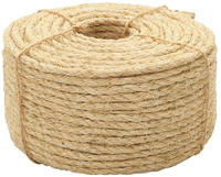 vidaXL Seil 100% Sisal 10 mm 50 m